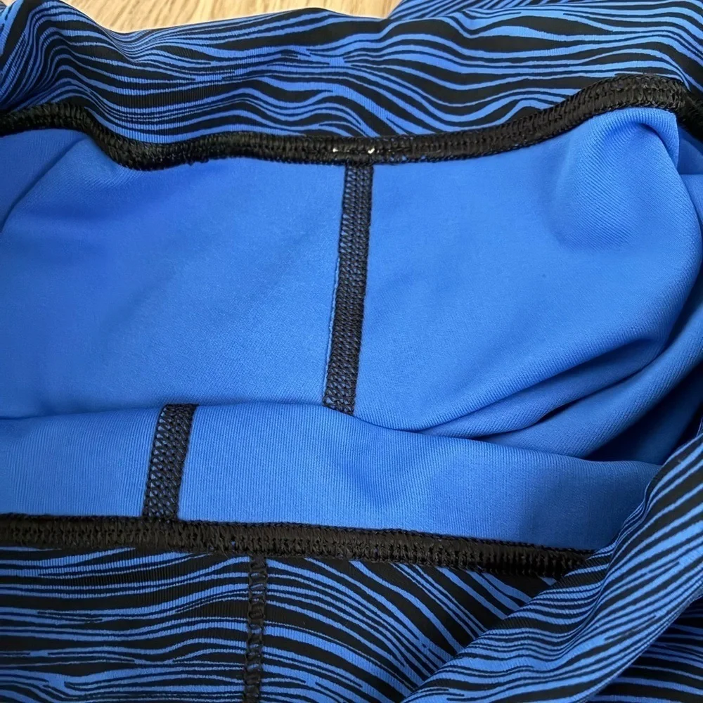 Lululemon High Times Pant Full-On Luxtreme Blue Black Zebra 4
